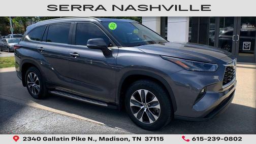 Magnetic Gray Metallic 2024 Toyota Highlander Hybrid XLE