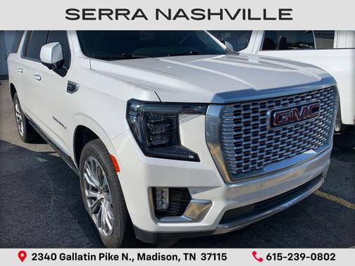 White Frost Tricoat 2022 GMC Yukon XL Denali