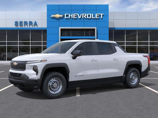Summit White 2026 Chevrolet Silverado EV Custom - Standard Range 4WD