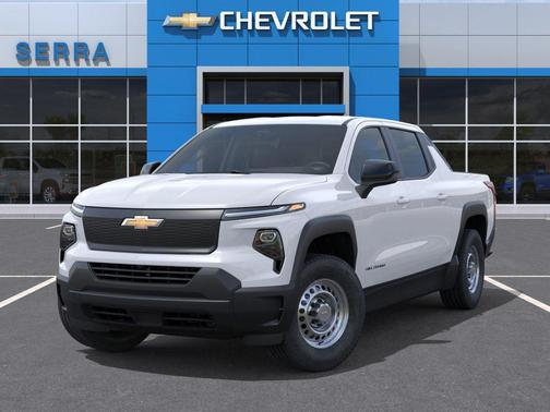 Summit White 2026 Chevrolet Silverado EV Custom - Standard Range 4WD