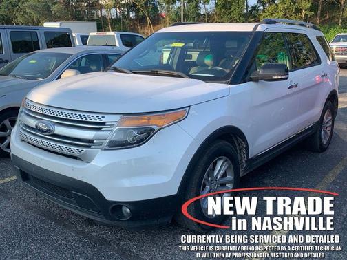 White Platinum Metallic Tri-Coat 2013 Ford Explorer XLT
