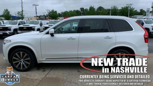 Crystal White Metallic 2023 Volvo XC90 B6 Plus 6-Seater