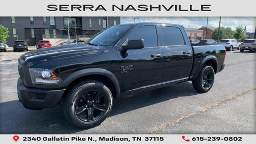Diamond Black Crystal Pearlcoat 2024 RAM 1500 Classic Warlock Crew Cab 4x4 5'7' Box