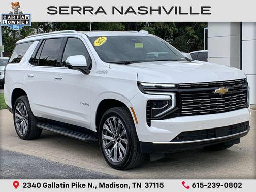 Iridescent Pearl Tricoat 2025 Chevrolet Tahoe 4WD High Country