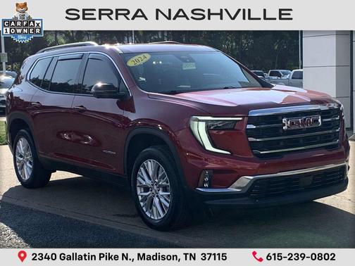 Volcanic Red Tintcoat 2024 GMC Acadia FWD Elevation