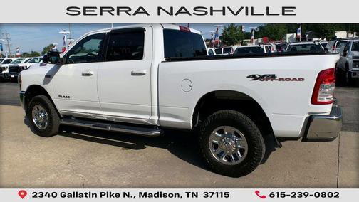 Bright White Clearcoat 2022 RAM 2500 Big Horn Crew Cab 4x4 6'4' Box