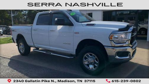 Bright White Clearcoat 2022 RAM 2500 Big Horn Crew Cab 4x4 6'4' Box