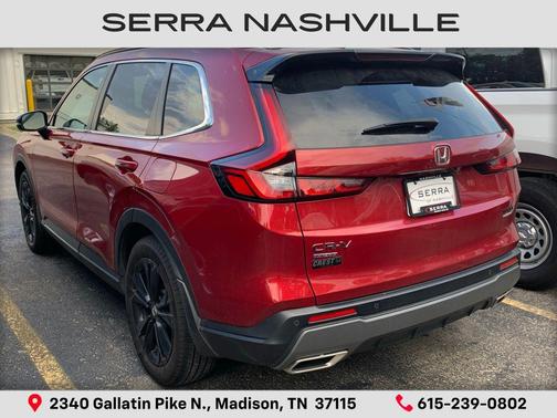 Maroon 2024 Honda CR-V Hybrid Sport Touring AWD
