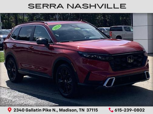 Maroon 2024 Honda CR-V Hybrid Sport Touring AWD