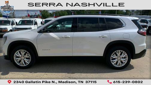 White Frost Tricoat 2024 GMC Acadia AWD Elevation