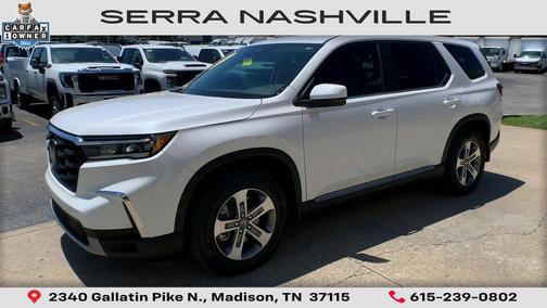 Platinum White Pearl 2023 Honda Pilot 2WD EX-L 8 Passenger