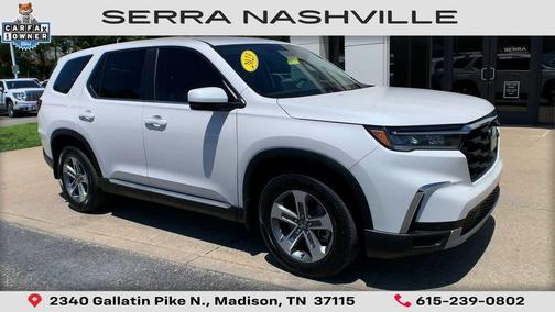 Platinum White Pearl 2023 Honda Pilot 2WD EX-L 8 Passenger