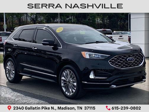 AGATE BLACK METALLIC 2021 Ford Edge Titanium