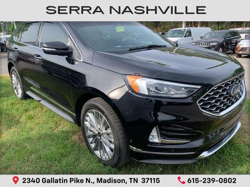AGATE BLACK METALLIC 2021 Ford Edge Titanium