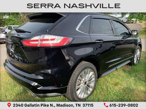 AGATE BLACK METALLIC 2021 Ford Edge Titanium