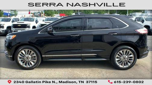 AGATE BLACK METALLIC 2021 Ford Edge Titanium