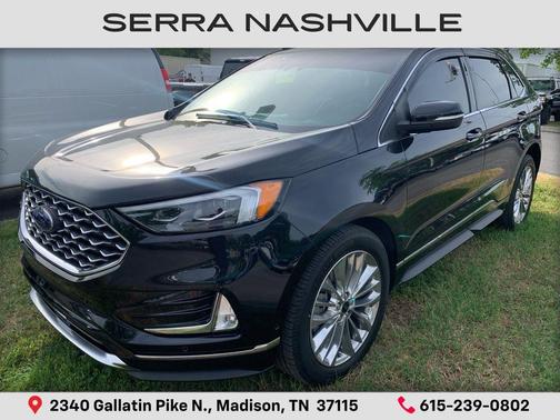 AGATE BLACK METALLIC 2021 Ford Edge Titanium