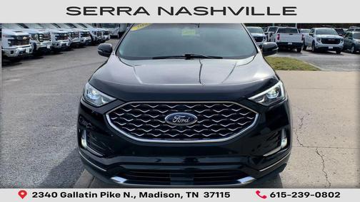 AGATE BLACK METALLIC 2021 Ford Edge Titanium