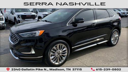 AGATE BLACK METALLIC 2021 Ford Edge Titanium