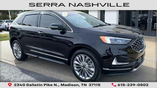 AGATE BLACK METALLIC 2021 Ford Edge Titanium