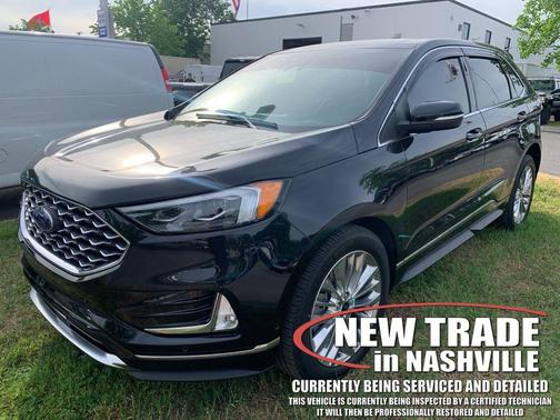 AGATE BLACK METALLIC 2021 Ford Edge Titanium