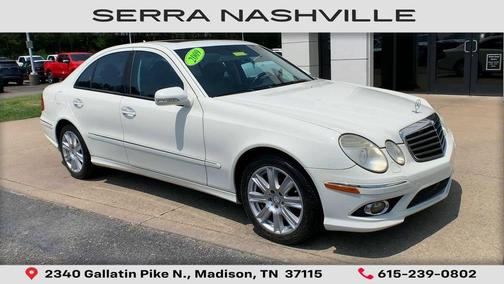 Arctic White 2009 Mercedes-Benz E-Class 4MATIC