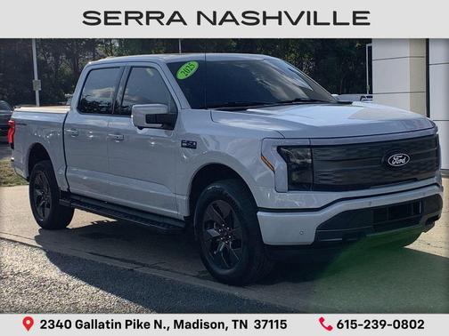 Space White Metallic 2025 Ford F-150 Lightning LARIAT