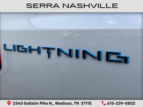 Space White Metallic 2025 Ford F-150 Lightning LARIAT