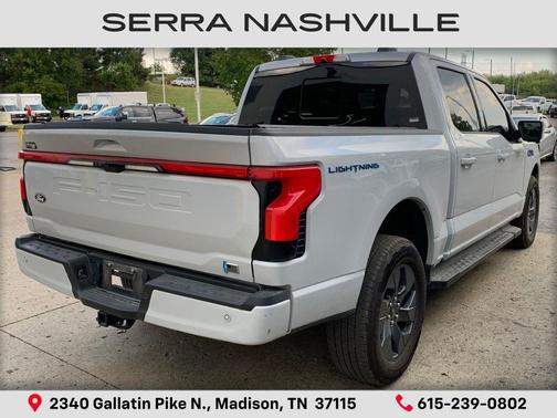 Space White Metallic 2025 Ford F-150 Lightning LARIAT