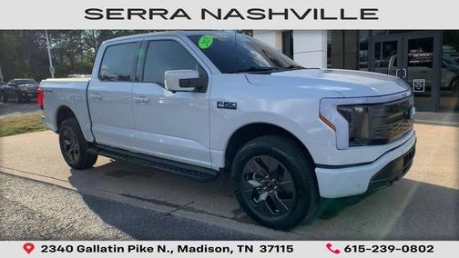 Space White Metallic 2025 Ford F-150 Lightning LARIAT