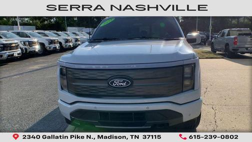 Space White Metallic 2025 Ford F-150 Lightning LARIAT
