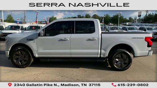 Space White Metallic 2025 Ford F-150 Lightning LARIAT