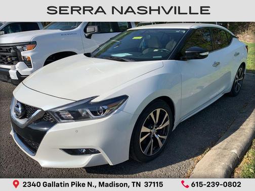 Pearl White 2016 Nissan Maxima 3.5 SV
