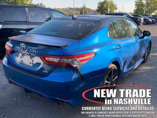 Blue Streak/Midnight Black Metallic 2019 Toyota Camry XSE
