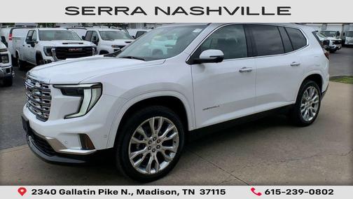 Summit White 2024 GMC Acadia Denali