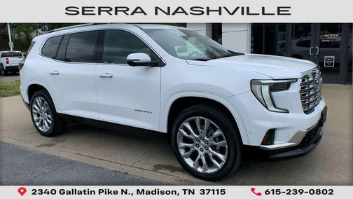 Summit White 2024 GMC Acadia Denali
