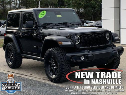 Black Clearcoat 2025 Jeep Wrangler Willys