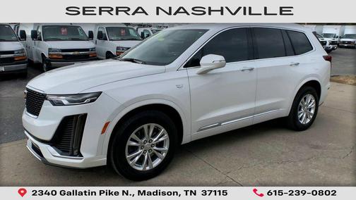 Crystal White Tricoat 2024 Cadillac XT6 Luxury FWD