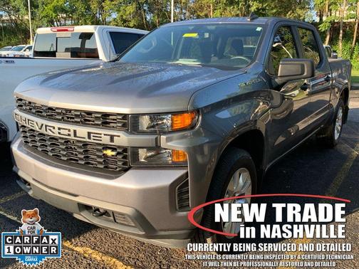 Satin Steel Metallic 2021 Chevrolet Silverado 1500 Custom