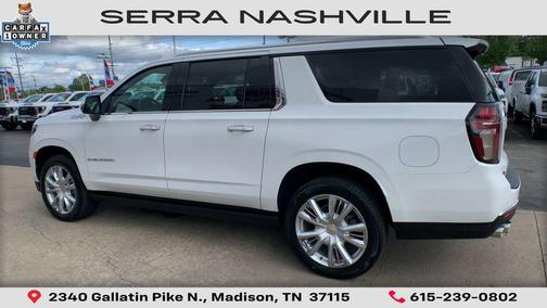 Summit White 2021 Chevrolet Suburban 4WD High Country