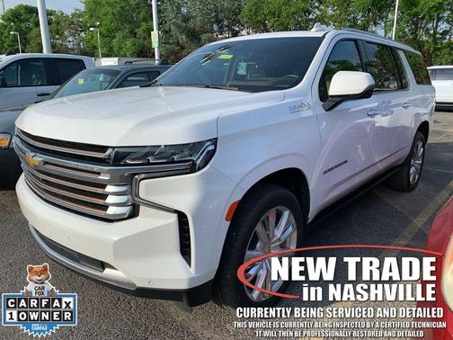 Summit White 2021 Chevrolet Suburban 4WD High Country