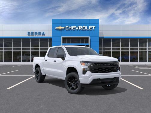 Summit White 2026 Chevrolet Silverado 1500 Custom
