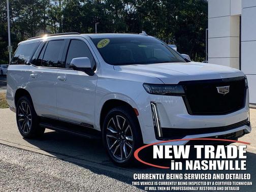 Crystal White Tricoat 2021 Cadillac Escalade Sport