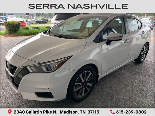 Aspen White TriCoat Pearl 2021 Nissan Versa 1.6 SV