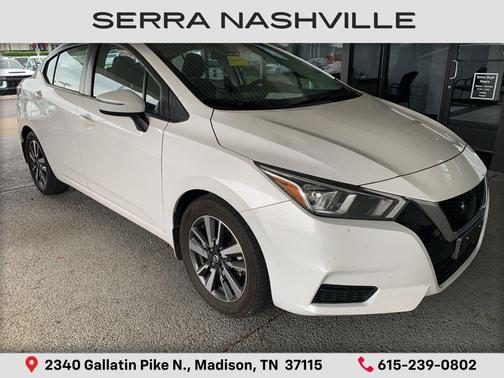 Aspen White TriCoat Pearl 2021 Nissan Versa 1.6 SV