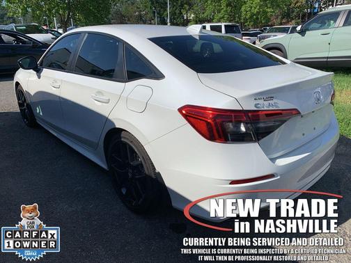 Platinum White Pearl 2024 Honda Civic Sport