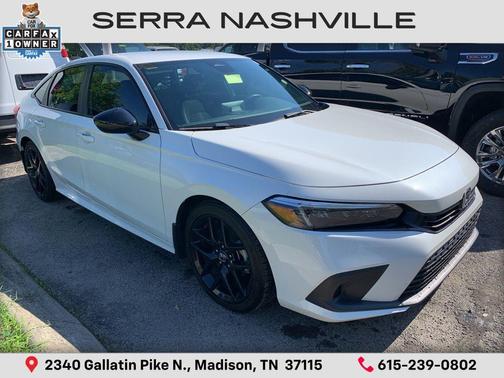 Platinum White Pearl 2024 Honda Civic Sport