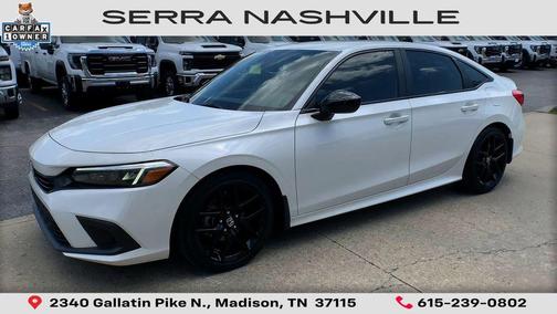 Platinum White Pearl 2024 Honda Civic Sport