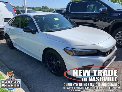 Platinum White Pearl 2024 Honda Civic Sport