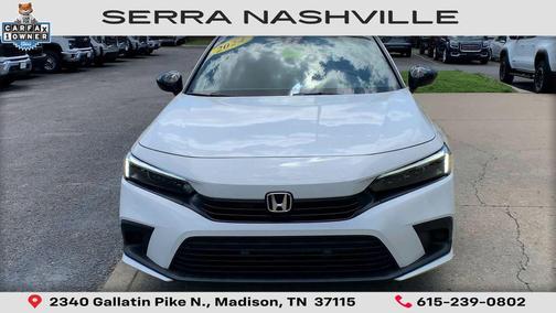 Platinum White Pearl 2024 Honda Civic Sport